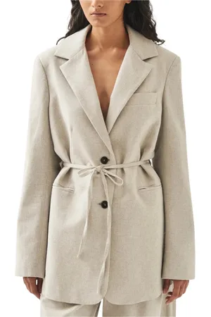 ALOHAS Jakke, Dame, , L, Bomuld, Meget Creme Blazer