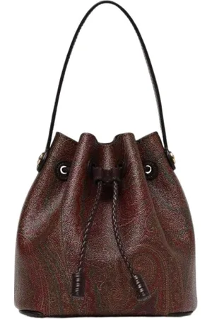 Etro Taske, Dame, Brun, ONE SIZE, Uld, Elegant Paisley Bucket Taske