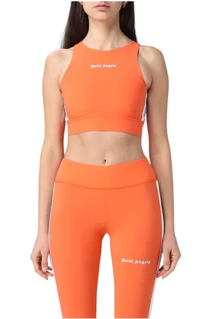 Palm Angels Sport, Dame, , S, Nylon, Højhalset Slim Fit Sport Top