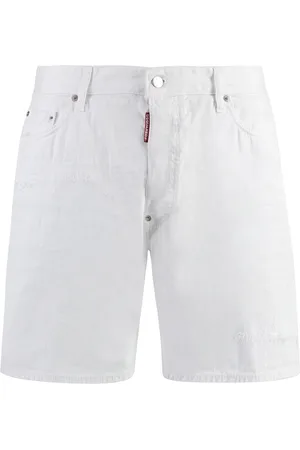 Dsquared2 Shorts, Herre, Hvid, XL, Bomuld, Vintage Cotton Bermuda Shorts