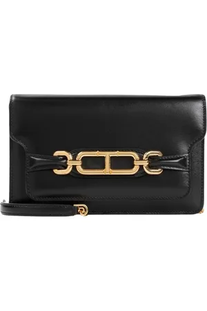Tom Ford Taske, Dame, Sort, ONE SIZE, Læder, Sort Læder Crossbody Taske