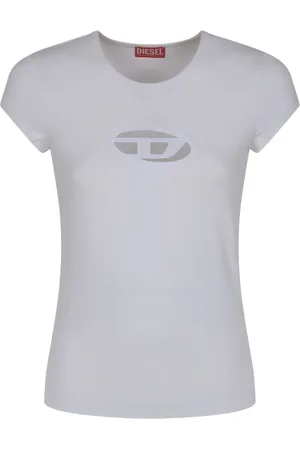 Diesel Top, Dame, Hvid, XS, Bomuld, T-Angie T-shirt