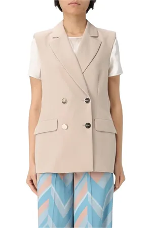 Liu Jo Jakke, Dame, , L, Elegant Waistcoat with Classic Tailoring
