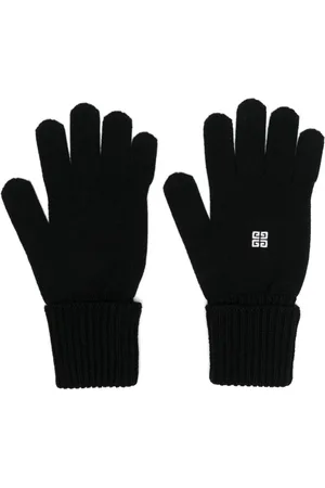 Givenchy Tilbehør, Dame, Sort, ONE SIZE, Uld, Sorte Stilfulde Handsker