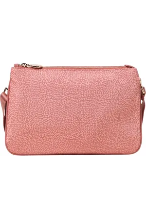Borbonese Taske, Dame, Lyserød, ONE SIZE, Uld, Stilfuld Skuldertaske