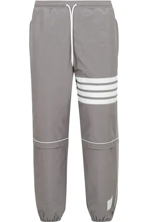 Thom Browne Bukser, Herre, Grå, S, Sporty Ripstop Elastisk Talje Ankelpants