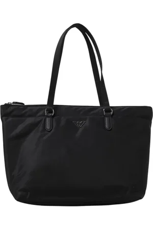 Emporio Armani Taske, Dame, Sort, ONE SIZE, Uld, Sort Tote Taske Elegant Design