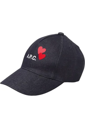 A.P.C. Tilbehør, Dame, Blå, 54 CM, Uld, Hjerte Denim Kasket Blå Stilfuld Hat