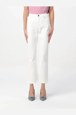 Pinko Jeans, Dame, Hvid, W25, Bomuld, Flare Jeans til kvinder