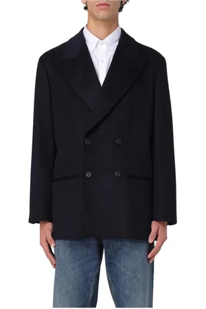 Emporio Armani Jakke, Herre, Blå, M, Uld, Blå Uld Blazer Stilfuld Elegance
