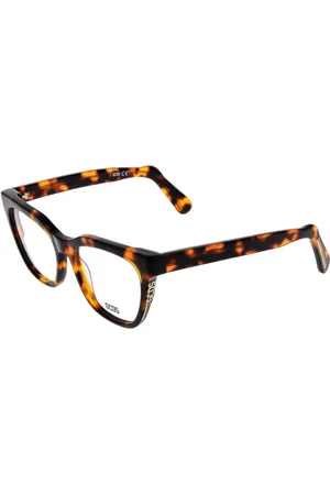 GCDS Tilbehør, Dame, Brun, ONE SIZE, Uld, Brune Butterfly Optiske Rammer