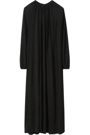Fabiana Filippi Kjole, Dame, Sort, XS, Elegant Sort Midi Kjole