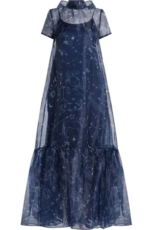 Staud Kjole, Dame, Blå, M, Calluna Maxi Kjole