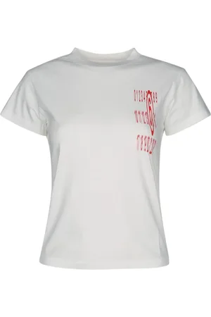 Maison Margiela Top, Dame, Hvid, M, Casual T-shirts til hverdagsbrug