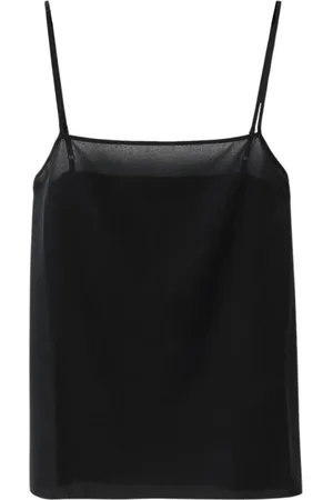 Fabiana Filippi Top, Dame, Sort, S, Elegant Sort Ærmeløs Top
