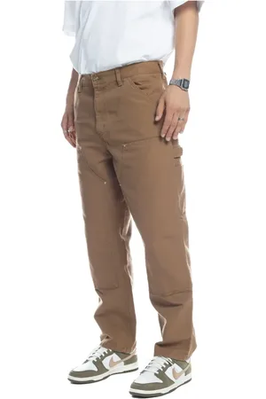 Carhartt Bukser, Herre, Brun, W33 L32, Bomuld, Double Knee Pant