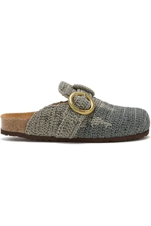 Maliparmi Sko, Dame, Grøn, 37 EU, Nylon, Bicolour Crochet Grøn Grå Gummi Sål