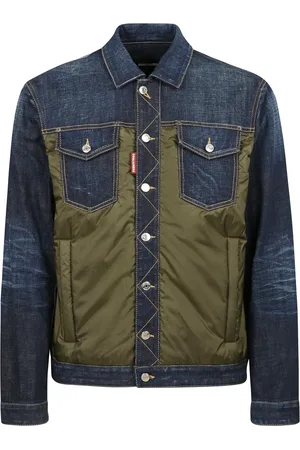 Dsquared2 Jakke, Herre, Flerfarvet, L, Denim, Denim Sporty Jakke