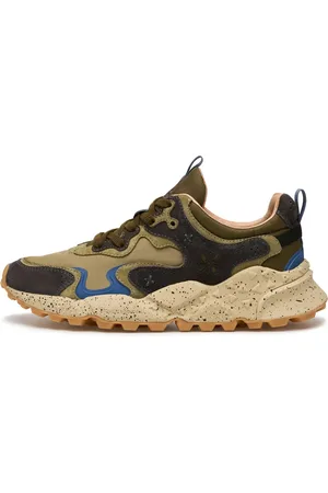 Flower Mountain Sko, Herre, Flerfarvet, 43 EU, Suede, Suede and technical fabric sneakers Rulis MAN