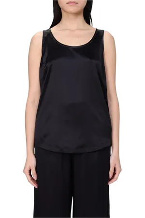 Brunello Cucinelli Top, Dame, Sort, S, Sort Silke Cami Top