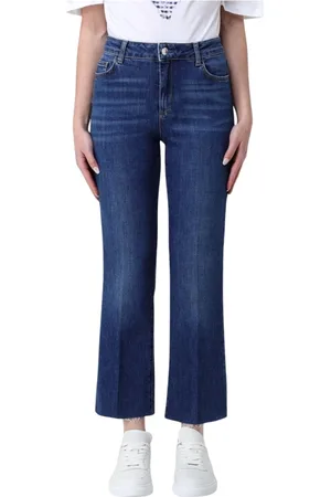 Liu Jo Jeans, Dame, Blå, W29, Bomuld, Multifarvet Bootcut Jeans til Kvinder