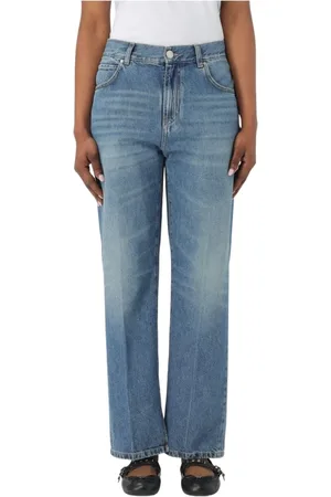Pinko Jeans, Dame, Blå, W30, Denim, Klassisk pasform denim jeans til kvinder