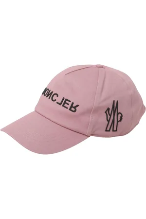 Moncler Tilbehør, Dame, Lyserød, ONE SIZE, Bomuld, Logo Baseball Cap Kvinde