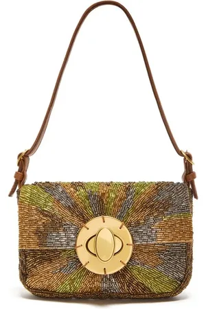 Maliparmi Taske, Dame, Gul, ONE SIZE, Uld, Sunrise Broderi Skuldertaske