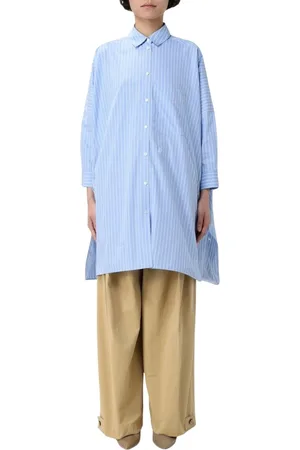 Jil Sander Kjole, Dame, Blå, 2XS, Elegant Blå Designer Skjorte