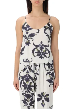 FORTE FORTE Top, Dame, Flerfarvet, S, Lilla Elegant Top med Delikat Detaljering