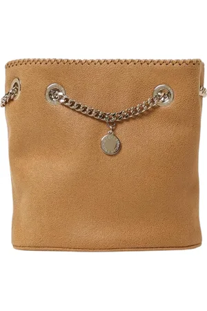 Stella McCartney Taske, Dame, Brun, ONE SIZE, Uld, Brun Bucket Taske med Kæde Strop