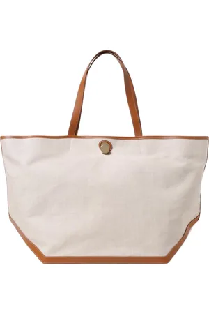 Fabiana Filippi Taske, Dame, , ONE SIZE, Læder, Elegant Læder Trim Tote Taske