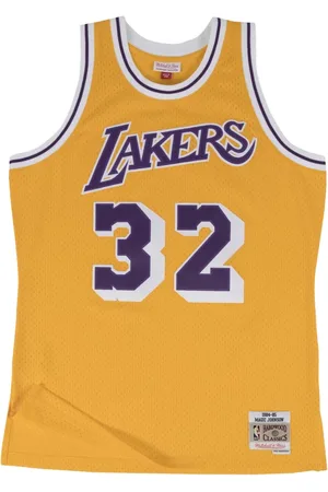 Mitchell & Ness Sport, Herre, Gul, L, Polyester, Magic Johnson Lakers Trøje 1984-85