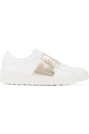 VALENTINO GARAVANI Sko, Dame, Hvid, 35 EU, Uld, Open Sneakers