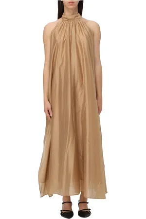 MEIMEIJ Kjole, Dame, Brun, 2XS, Elegant Maxi Kjole