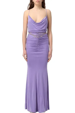 Elisabetta Franchi Kjole, Dame, Lilla, M, Ceder Maxi Kjole
