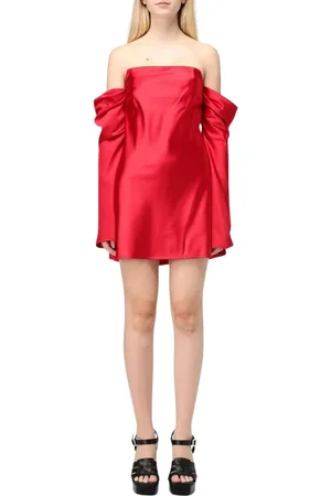 ANIYE BY Kjole, Dame, Rød, S, Uld, Rød Off-Shoulder Mini Kjole