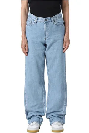 A.P.C. Jeans, Dame, Blå, W28, Bomuld, Afslappet pasform Wide Leg Jeans