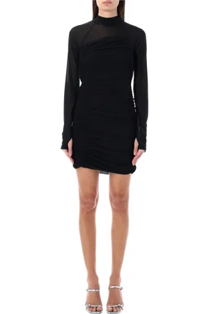 Helmut Lang Kjole, Dame, Sort, L, Polyester, Dresses