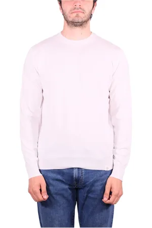 Peuterey Strik, Herre, Hvid, L, Bomuld, Hvid Crew Neck Bomuldssweater