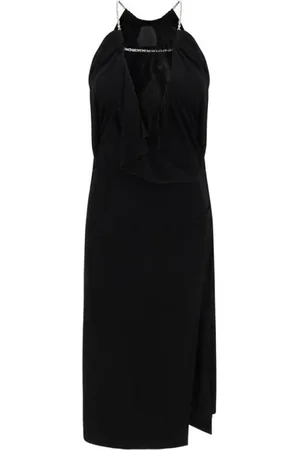 Givenchy Kjole, Dame, Sort, XS, Kædepyntet Ærmeløs Midi Kjole