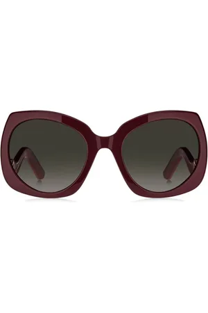 Marc Jacobs Tilbehør, Dame, Lilla, 57 MM, Uld, Røde solbriller stilfulde kvinders tilbehør