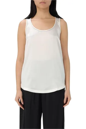Brunello Cucinelli Top, Dame, , XS, Sort Silke Cami Top