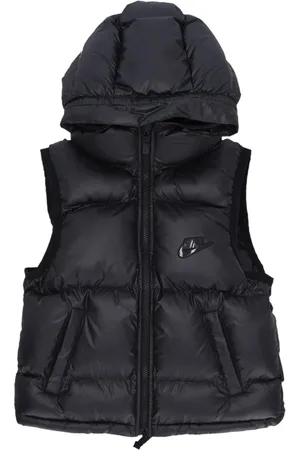 Nike Jakke, Herre, Sort, XS, Uld, Tungvægts Syntetisk Fyld Hættetrøje Vest