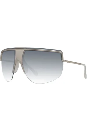 Max Mara Tilbehør, Dame, Grå, ONE SIZE, Sølv Aviator Solbriller til Kvinder