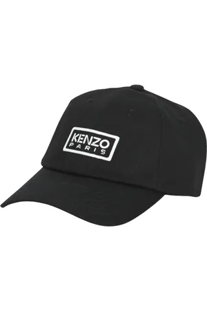 Kenzo Tilbehør, Dame, Sort, ONE SIZE, Bomuld, Logo Baseball Cap i Sort