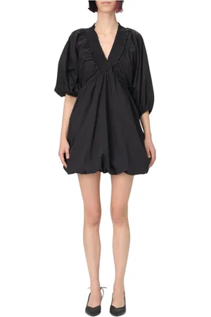 Kaos Kjole, Dame, Sort, XS, Hvid Blonde A-Line Kjole