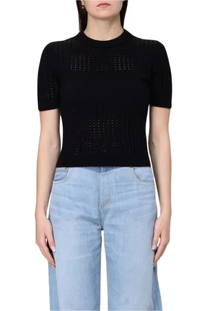 Iceberg Strik, Dame, Sort, XS, Bomuld, Sort Strikket Top