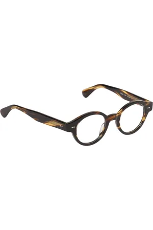 Oliver Peoples Tilbehør, Herre, Flerfarvet, 44 MM, Multifarvede runde briller til mænd