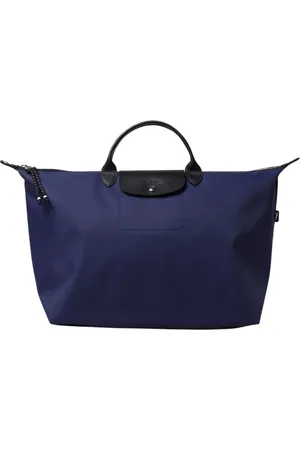 Longchamp Taske, Dame, Blå, ONE SIZE, Uld, Elegant Tote taske til kvinder
